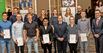 Bild: Die elf anwesenden „Talente für Olympia", die von der Stiftung Sporthilfe Sachsen gefördert werden.