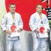 Bild: Paul Pink (r.) wird in Bremen ebenso Dritter wie Auswahlkollege Viktor Driller. 