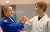 Bild: Nicht ohne meine Schwester, nicht ohne meinen Bruder: Die JCL-Talente Yara und Lennart Slamberger beim Training im Leipziger Sportforum.