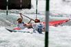 Bild: Die Leipzigerinnen Andrea Herzog (links) und Lena Stöcklin gehören zum silbernen EM-Trio bei der Kanuslalom-EM in Tacen bei Ljubljana.