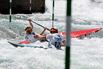 Bild: Die Leipzigerinnen Andrea Herzog (links) und Lena Stöcklin gehören zum silbernen EM-Trio bei der Kanuslalom-EM in Tacen bei Ljubljana.