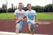 Bild: Auf schnellen Sohlen unterwegs: Die deutschen Vizemeister Nic Ihlow (l.) und Felix ­Rüger vom LAZ.