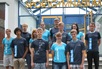 Bild: Teilnehmer der Route-60-Sax (v.l. Michelle Keßler, Rami Elseed, Björn Vanselow, Charlene Gasa, Vincent Voigt, Lisa Marie Weinert, Hans Bisanz, Sarah Wagner, Thure Weimann, Marcel Sittner, Josefine Gorsler, M. Jackisch)