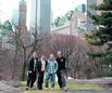 Bild: Machten nicht nur im New Yorker Central Park eine gute Figur: Die Leipziger Judokas Robert Gess, Johannes Herzig, Danny Wallich und Rene Kirsten (v.l.).