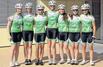 Bild: Das Girls Team Sachsen (v.l.): Jana Rehde, Lina Baumann, Johanna Peters, Sydney Höfig, Antonia Martin, Lena-Marie Gerstäcker, Michaela Ebert. Auf dem Foto fehlt Patrica Hillig.