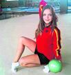 Bild: Hübsch in Pose gesetzt: Auswahl-Gymnastin Vivien Niklas. 
