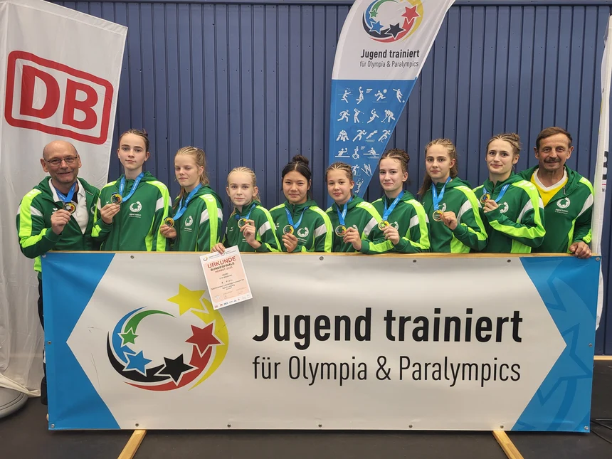 Grafik: Das erfolgreiche Judoteam vom Landessportgymnasium Leipzig.