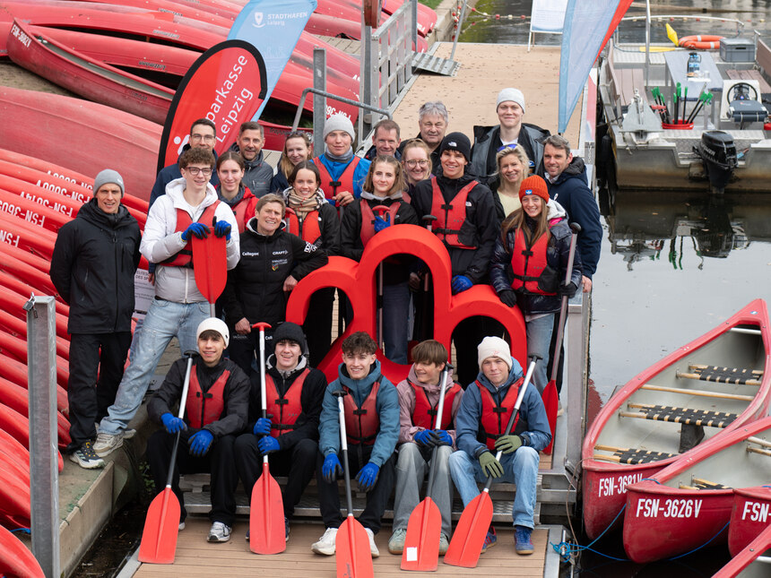Foto: Die Teilnehmer machen sich bereit.