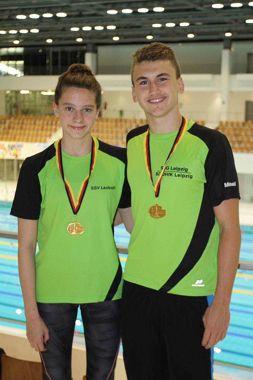 Leipziger Gold-Fische Julia Mäder und Michael Schäffner. Leipziger Gold-Fische Julia Mäder und Michael Schäffner.