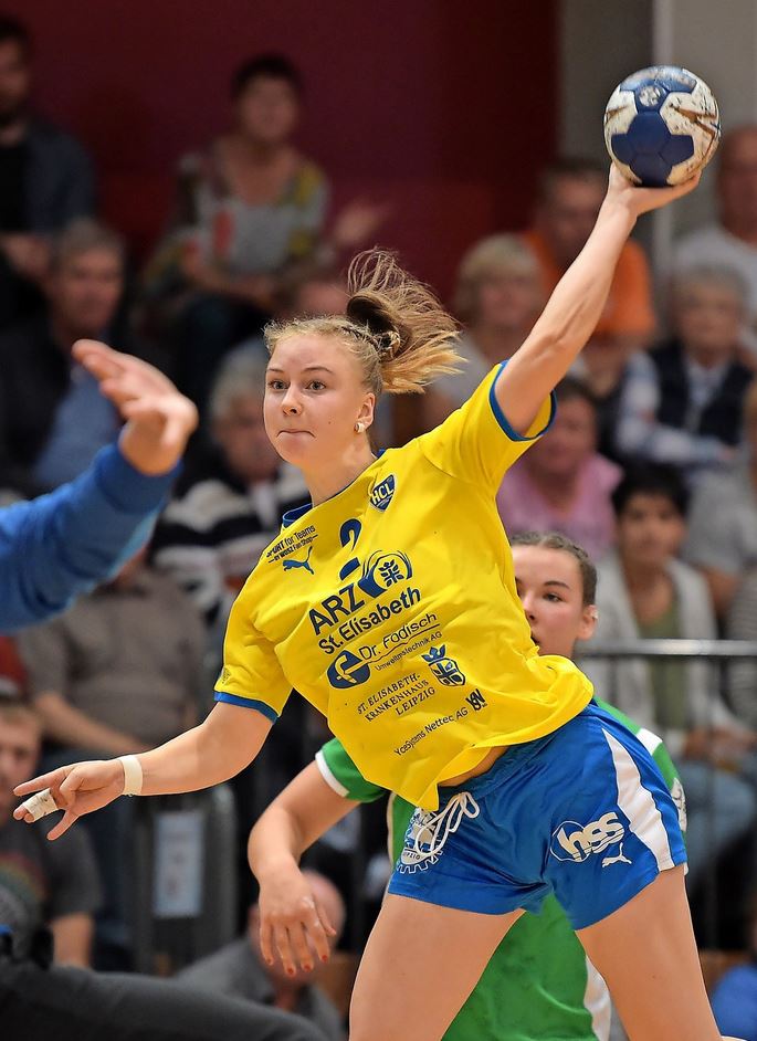 Pauline Uhlmann glänzt gegen Bremen mit acht Treffern.