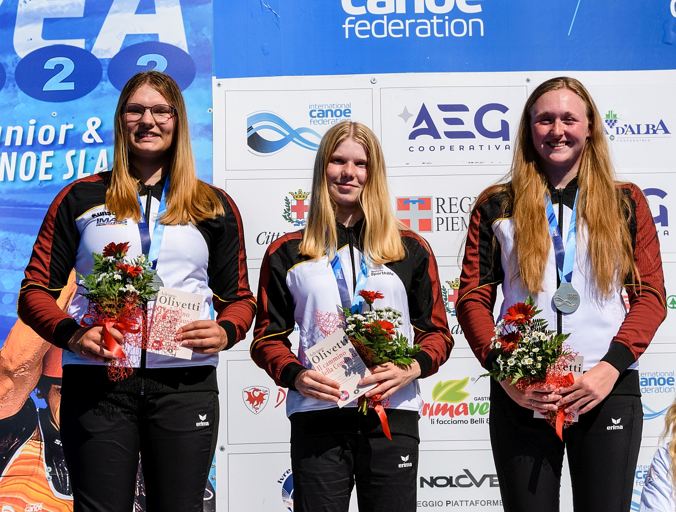 Siegerehrung: Götze, Lena / Rappe, Kimberley / Krech, Lucie Siegerehrung: Götze, Lena / Rappe, Kimberley / Krech, Lucie