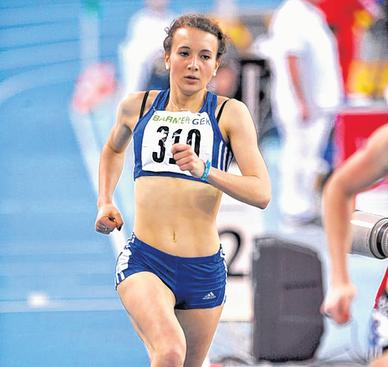 Letzte über 800 Meter, aber zufrieden mit der Saisonbestleistung: Emma Stähr. Letzte über 800 Meter, aber zufrieden mit der Saisonbestleistung: Emma Stähr.