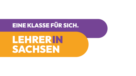 Grafik: Marke für Kampagne Lehrergewinnung in Sachsen.