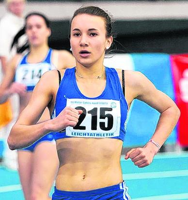 MoGoNo-Hoffnung Emma Stähr siegt über 800 m in der U20. MoGoNo-Hoffnung Emma Stähr siegt über 800 m in der U20.
