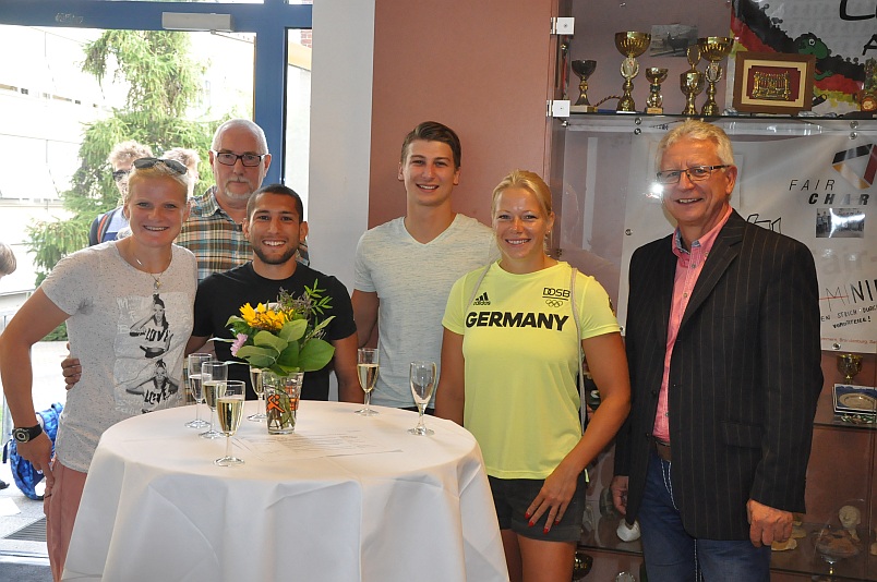 Empfang der Olympioniken am Landessportgymnasium Empfang der Olympioniken am Landessportgymnasium